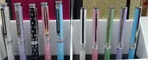 SENFORT BOLIGRAFO LACADO BRILLANTES Y ARO CRISTAL
