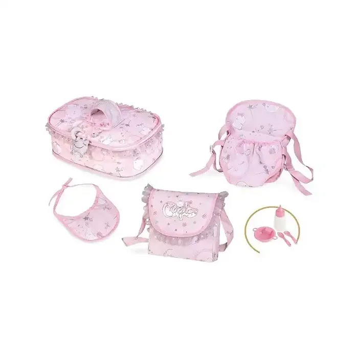 Set accesorios María Portabebés bolsito babero para muñecas – Tienda