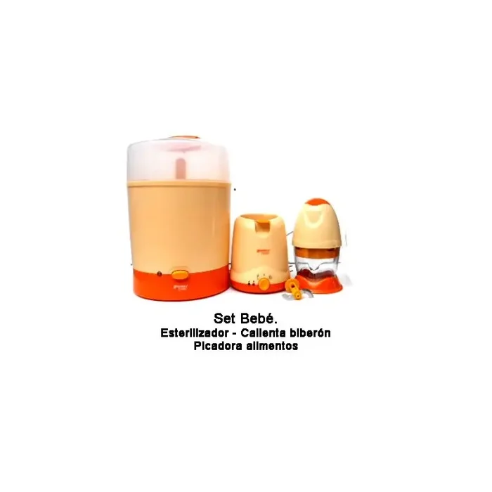 Set bebé Esterilizador – Calienta biberones – Picadora de alimentos – Comprar artículos bebé