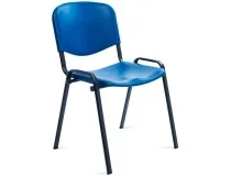 Silla Rocada Confidente Estructura De Metal Respaldo Y Asiento En Polimero Color 975v153 , Azul