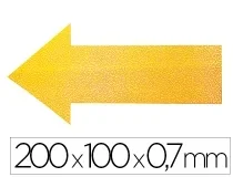Simbolo Adhesivo Durable Pvc Forma De Flecha Para Delimitacion Suelo Amarillo 200x100x0,7 170504