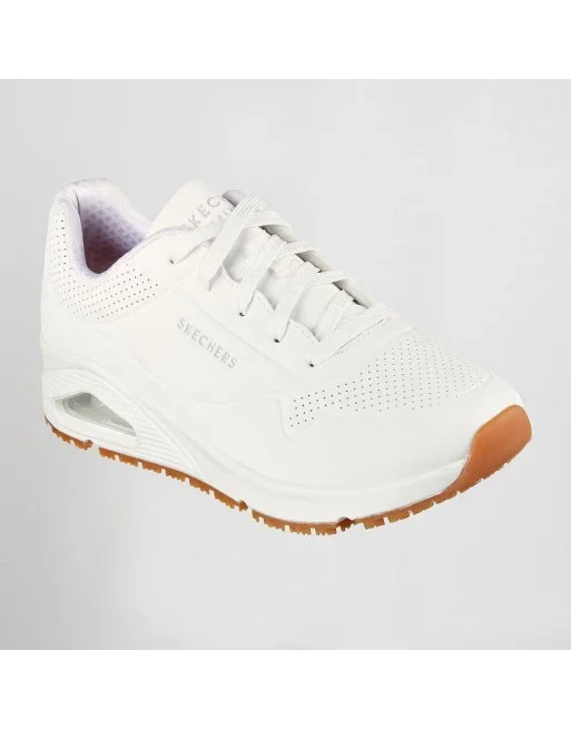 SKECHERS ZAPATILLAS EFECTIVO ANTI DESLIZAMIENTO Y ELECTRICO WORK UNO SR BLANCO TALLA 36 SK108021EC-101-36