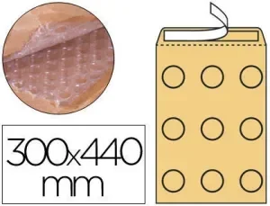 SOBRE BURBUJAS CREMA Q-CONNECT J/6 300 X 440 MM CAJA DE 50 UN