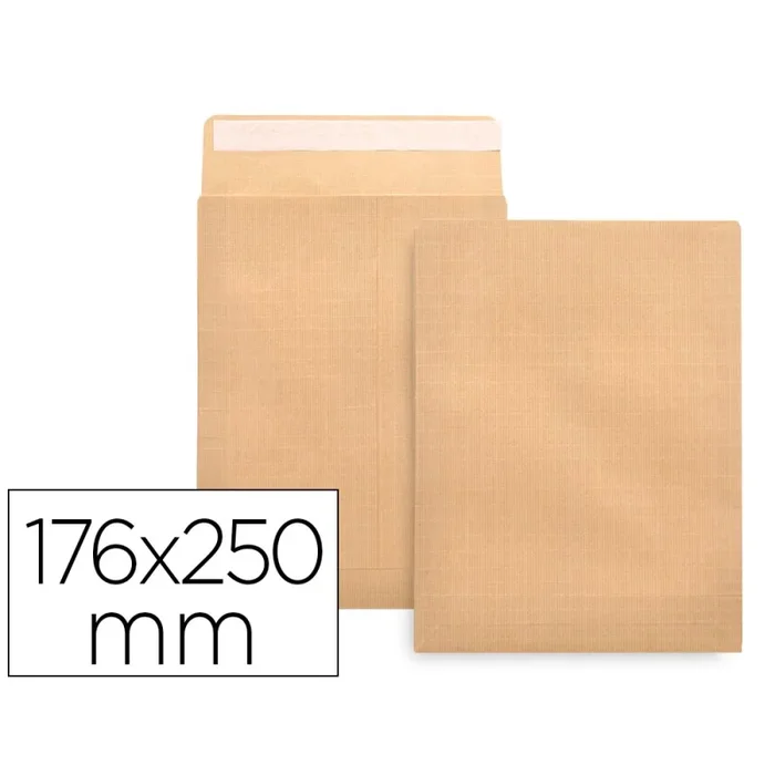 Sobre liderpapel bolsa n.14 kraft b5 176×250 mm tira de silicona caja de 500 unidades