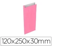 Sobre Papel Basika Celulosa Rosa Con Fuelle Xs 120x250x30 Mm Paquete De 02032004