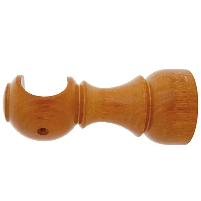 Soporte Madera Liso Abierto 28×128 mm. Teca