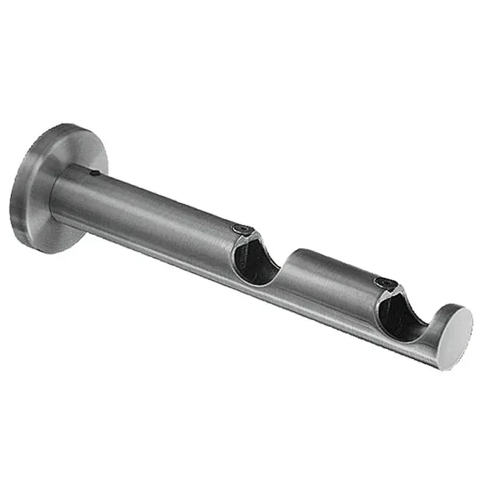 Soporte Zirconio Doble 20 mm. Níquel Mate