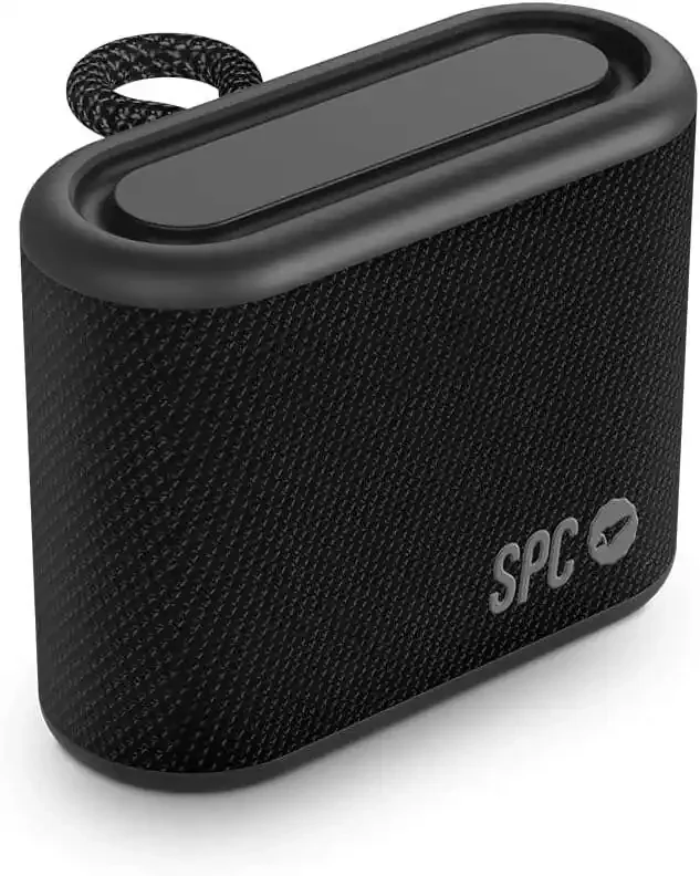 SPC Altavoz Inalambrico de 24 Horas de Autonomia – 145x45x90mm – Diseño Mini y Portatil – 5W de Potencia – Proteccion IPX7 – True Wireless Stereo – Color Negro