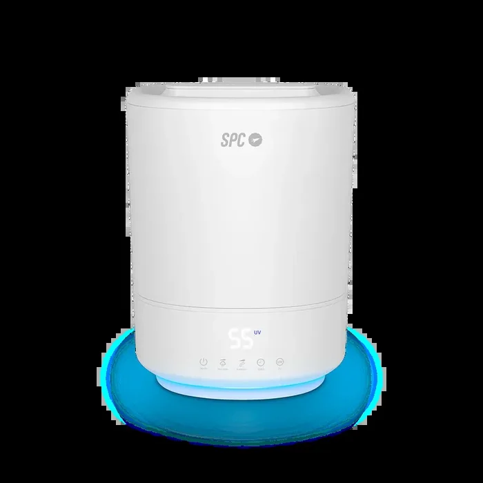 SPC Evadne Humidificador Ultrasonico e Inteligente 4.5L – Temporizador hasta 12h – Modo Automatico, Manual y Noche – Color Blanco