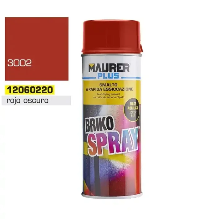 Spray Pintura Rojo Oscuro Carmín 400 ml.