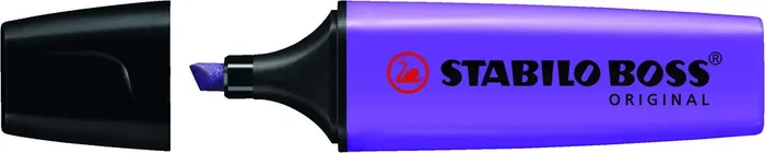 Stabilo Boss 70 Rotulador Marcador Fluorescente – Trazo entre 2 y 5mm – Recargable – Tinta con Base de Agua – Color Violeta Fluorescente (10 uds)