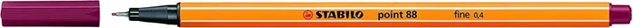 Stabilo Point 88 Rotulador de Punta Fina de Fibra – Trazo de 0.4 mm – Tinta con Base de Agua – Color Purpura (10 uds)