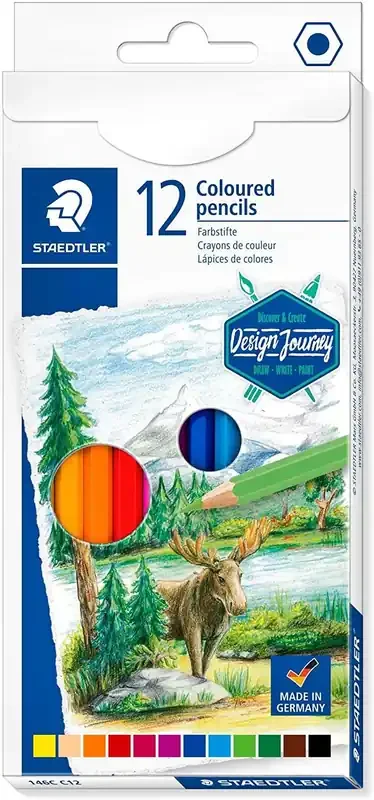 Staedtler 146C Pack de 12 Lapices de Colores – Mina Suave – Colores Surtidos