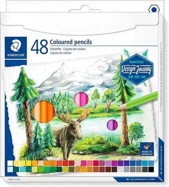 Staedtler 146C Pack de 48 Lapices de Colores – Mina Suave – Colores Surtidos