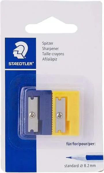 Staedtler 510 50 Sacapuntas de Plástico – Angulo de Afilado 23º – 1 Agujero