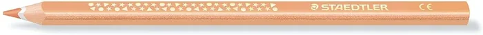 Staedtler Jumbo Noris 128 Lapiz Triangular de Color – Mina de 4mm – Resistencia a la Rotura – Diseño Ergonomico – Color Beige (12 uds)