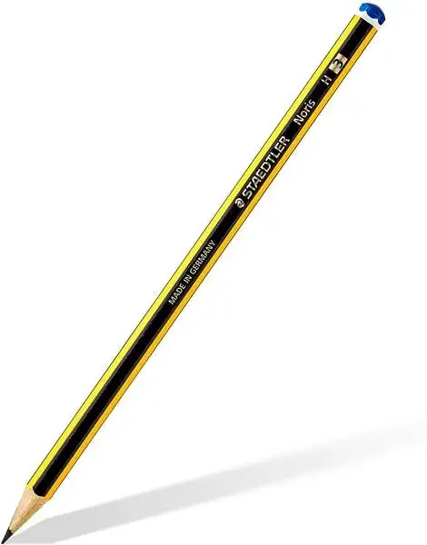 Staedtler Noris 120-3 Lapiz de Grafito Hexagonal – Mina H – Resistencia a la Rotura – Madera de Bosques Sostenibles (12 uds)