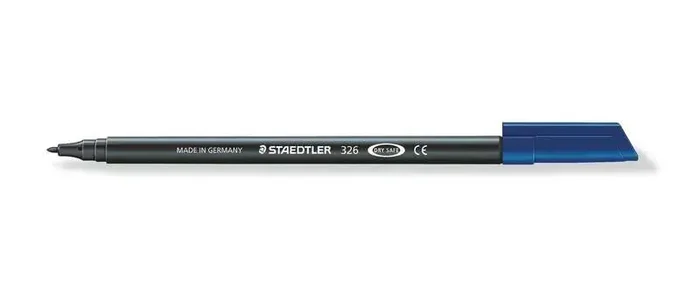 Staedtler Noris 326 Rotulador de Punta Fina – Trazo 1mm Aprox – Tina Base de Agua – Color Negro (10 uds)