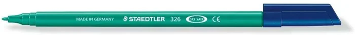 Staedtler Noris 326 Rotulador de Punta Fina – Trazo 1mm Aprox – Tina Base de Agua – Color Verde (10 uds)
