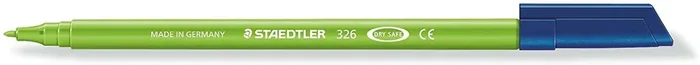 Staedtler Noris 326 Rotulador de Punta Fina – Trazo 1mm Aprox – Tina Base de Agua – Color Verde Claro (10 uds)
