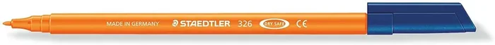 Staedtler Noris 326 Rotulador de Punta Fina – Trazo 1mm Aprox – Tina Base de Agua – Color Naranja (10 uds)