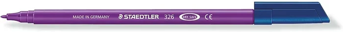 Staedtler Noris 326 Rotulador de Punta Fina – Trazo 1mm Aprox – Tina Base de Agua – Color Violeta (10 uds)