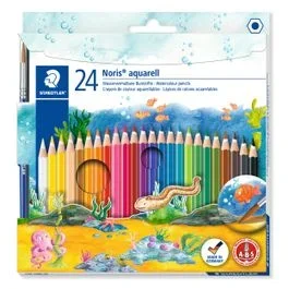 STAEDTLER Noris Club aquarell – Lápiz de color – colores surtidos (paquete de 24)