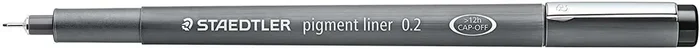 Staedtler Pigment Liner 308 Rotulador Calibrado – Trazo 0.2mm – Secado Rapido – Color Negro (10 uds)