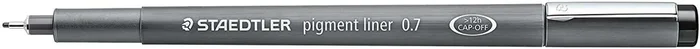 Staedtler Pigment Liner 308 Rotulador Calibrado – Trazo 0.7mm – Secado Rapido – Color Negro (10 uds)