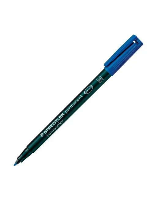 STAEDTLER ROTULADOR LUMOCOLOR PERMANENTE 1MM AZUL – 317-3