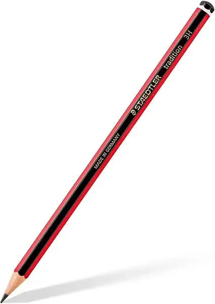 Staedtler Tradition 110 Lapiz de Grafito Hexagonal – Mina 3H – Resistencia a la Rotura – Madera Bosques Sostenible (12 uds)