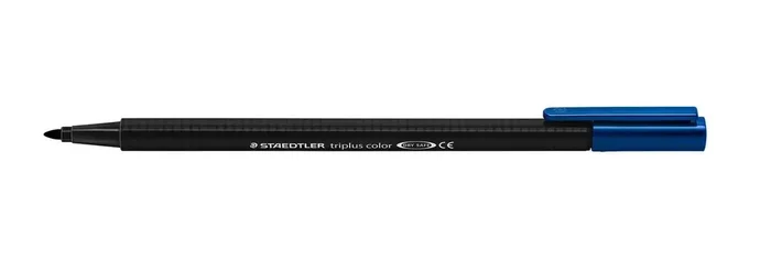 Staedtler Triplus Color 323 Rotulador de Punta Fina – Trazo 1mm Aprox – Tinta Base de Agua – Color Negro (10 uds)