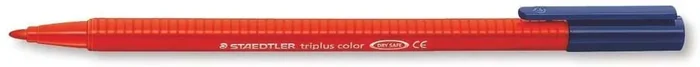 Staedtler Triplus Color 323 Rotulador de Punta Fina – Trazo 1mm Aprox – Tinta Base de Agua – Color Rojo (10 uds)