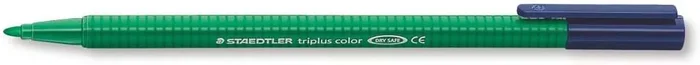 Staedtler Triplus Color 323 Rotulador de Punta Fina – Trazo 1mm Aprox – Tinta Base de Agua – Color Verde (10 uds)