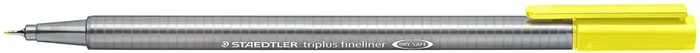 Staedtler Triplus Fineliner 334 Rotulador de Punta Fina – Trazo de 0.3mm – Tinta Base de Agua – Color Amarillo Claro (10 uds)