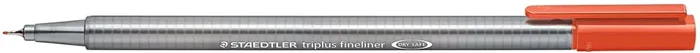 Staedtler Triplus Fineliner 334 Rotulador de Punta Fina – Trazo de 0.3mm – Tinta Base de Agua – Color Rojo Escarlata (10 uds)