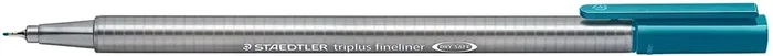 Staedtler Triplus Fineliner 334 Rotulador de Punta Fina – Trazo de 0.3mm – Tinta Base de Agua – Color Verde Opalo (10 uds)