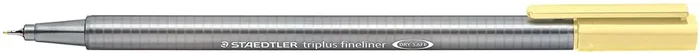 Staedtler Triplus Fineliner 334 Rotulador de Punta Fina – Trazo de 0.3mm – Tinta Base de Agua – Color Vainilla (10 uds)
