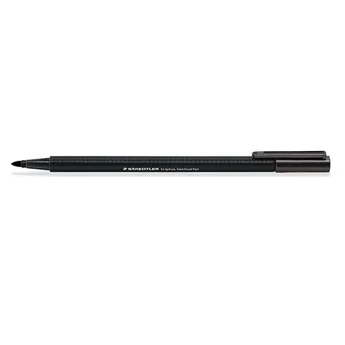 Staedtler Triplus Textsurfer 362 Rotulador Fluorescente – Punta Biselada 1 – 5mm Aprox – Tinta Base de Agua – Color Negro (10 uds)