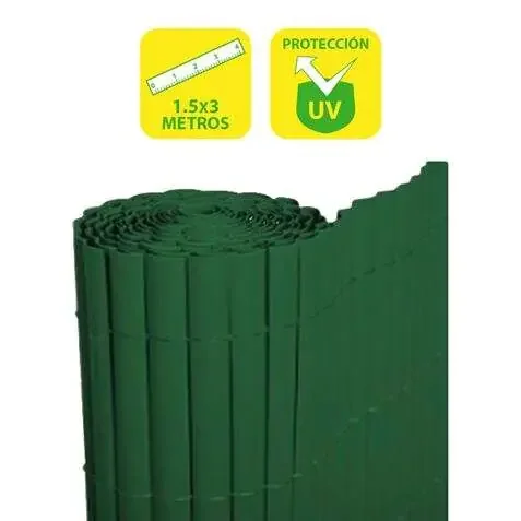 SunGarden Cañizo Plastico Doble Cara 1.5x3m – Color Verde