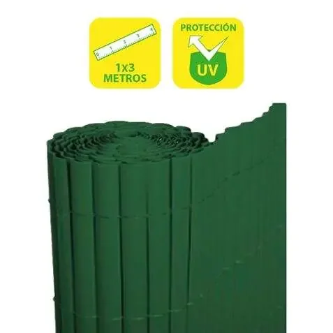 SunGarden Cañizo Plastico Doble Cara 1x3m – Color Verde