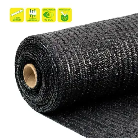 Sungarden Malla de Sombreo 1x50m – Color Negro