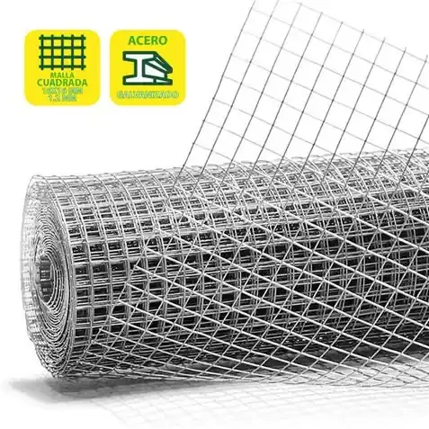 Sungarden Tela Metalica Galvanizada 16x16x1.2mm 1x25m – Color Gris