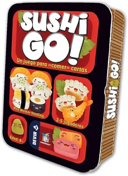 Sushi Go Juego de Cartas – Tematica Gastronomia/Oriental – De 2 a 5 Jugadores – A partir de 10 Años – Duracion 15min. aprox.