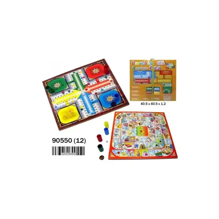 Tablero Oca y parchis con fichas 40x40cm – Entrega urgente