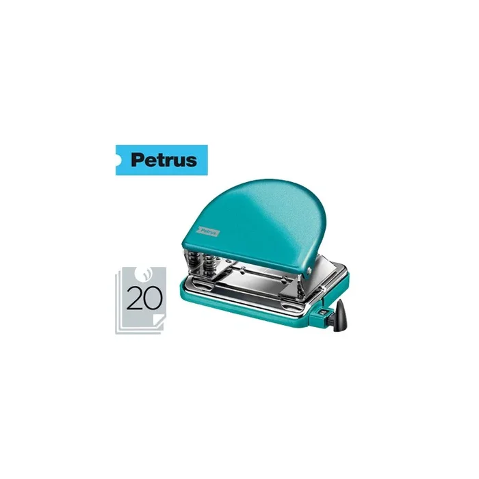 Taladrador petrus 52 wow turquesa metalizado capacidad 20 hojas en blister