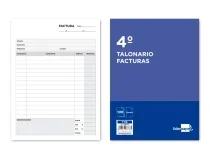 Talonario Liderpapel Facturas Cuarto Con Iva 116 07777