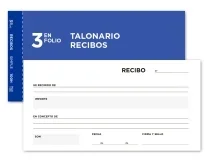 Talonario Liderpapel Recibos 3 Fº Original T136 Sin Matriz 18440
