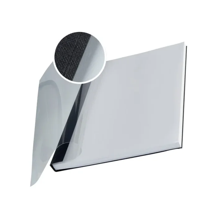 Tapa de encuadernacion leitz channel flexible 74150095 din a4 lomo 14 mm color negro caja 10 unidades