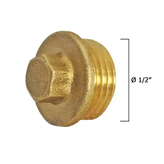 Tapón Ciego Macho Latón 1/2″